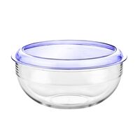 Palm Tritan Salad Bowl 25cm w/ Blue Lid 26.5cm. pm305