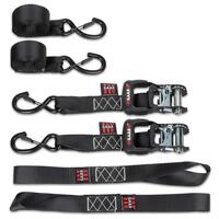 CAOS 2 Pack Ratchet Straps with Bonus 2 Tie Down Soft Loops