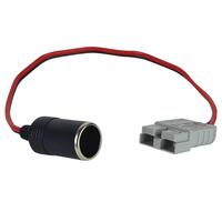 CAOS POWER 50cm 50amp Anderson Plug to 15A Cigarette Socket Lead (1.84mm 2 x 2)