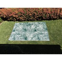 DLG Australia 270 x 360 cm D1 Recycled Mat, Dark Green/Off-White