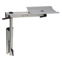 Nuova Mapa Onda Swivel Aluminium Table Leg, Silver Anodized. # 0612100