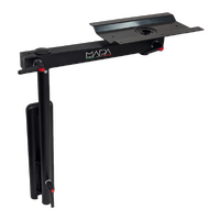 Nuova Mapa Onda Swivel Aluminium Table Leg, Black Anodized. # 0612100/AON05