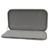 Coast Light Grey 4RC Caravan Picnic Table with LED & Backing Plate - 800 x 445mm