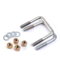 AL-KO 75 x 50mm Draw Bar U-Bolt Set - Zinc Plated. 626262