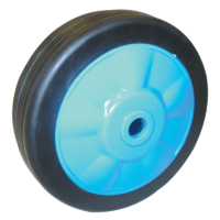 SOLID 6" RUBBER WHEEL ONLY T/S JOCKEY WHEEL. NW6