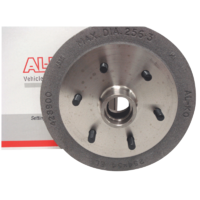 ALKO 10" x 2-1/4" LANDCRU.STUD PATTERN ELECT HUB DRUM. MACHINED FOR SLIM BEARINGS. 438213