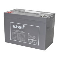 Sphere 12V 100AH Valve Regulated AGM Rechargeable Battery.