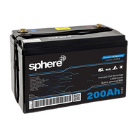 Sphere 12V 200AH Lithium Rechargeable Prismatic Battery