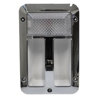 Assist Handle w/ 12V LED Light. Chrome ABS.