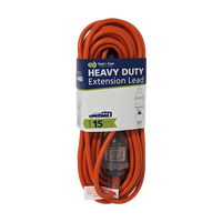 Coast 15M/15A Heavy Duty Extension Lead - Led Equipped