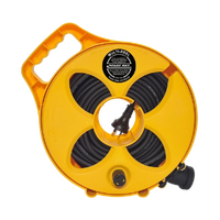 Flat Out 15m 10Amp Extension Lead Compact Multi-Reel Aussie Gold C1510A