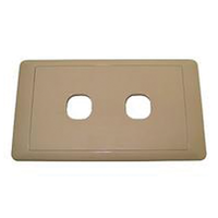 CMS SWITCH PLATE DOUBLE BEIGE. JSW2BG