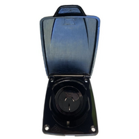 CMS 15AMP PLUG POWER INLET BLACK. JIL15 BK