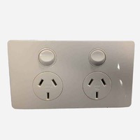 CMS POWER OUTLET DOUBLE NATURAL WHITE. J17.2NW