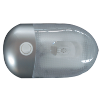 INTERIOR DOME LIGHT (SILVER) WITH ON/OFF ROCKER SWITCH. 86842S