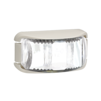 L.E.D Front End Outline Marker Lamp White - White Base. 91612W