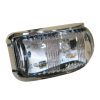 L.E.D Rear End Outline Marker Lamp Red - Chrome Base. 91632C