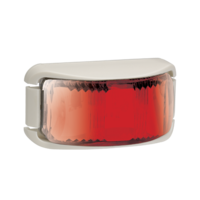 L.E.D Rear End Outline Marker Lamp Red - White Base. 91632W