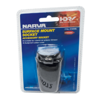 SURFACE MOUNT ACCESSORY SOCKET H/D BLK 20A 12V. 81025BL