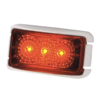 COAST LED REAR POSITION LAMP RED-WHITE BRACKET. 22336WCRK-W