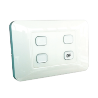 W.A.S. 4 Gang wireless switchÂ with master OFF