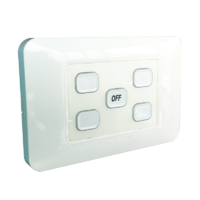 W.A.S. 5 Gang wireless switch with master OFF