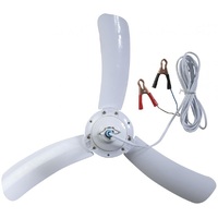 Rovin Portable 12V Ceiling Fan with Battery Clips