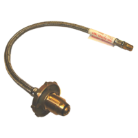 S/S Flexible Hose 450mm with H/Wheel for Double Bottle Kit Pol X 7/16" I/Flare. FPT1530
