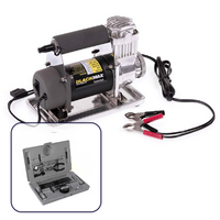 Bushranger 12V 150PSI Black Max Air Compressor Bundle with Plugga III Tyre Repair Kit