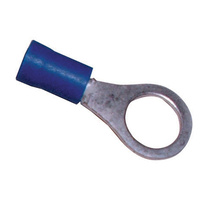 Narva 8.4mm 100 Piece Vinyl Crimp Terminal Ring, Blue