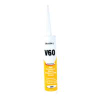 V60 Black Silicone Sealant Non-Acetic 300gm Tube. 314690 / 30804555