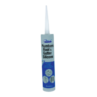SEALANT PLUMBERS ROOF+GUTTER SILICONE 300GM TUBE CLEAR. 30840577 /30800828