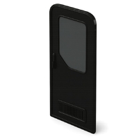 Coast RV 4-Point RH Hinge Main Door, 1850 x 622mm (2RC), Black Frame/Black Infill