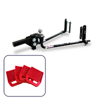 Fastway E2 Round Bar Hitch 6,000lb with Anti Ant Stabiliser Pads Combo