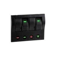Narva 4-Way 12/24V LED Switch Panel with Circuit Breaker Protection
