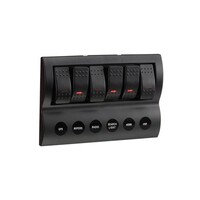 Narva 6-Way 12/24V LED Switch Panel with Fuse Protection