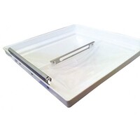 Ventline Hatch 14"X14" White Lid Only T/S Old Metal Clip Connection. 40155