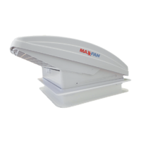 Maxxfan Deluxe with Rain Dome,T/Stat and Manual Lift.356mm x 356mm.00-05100KIA