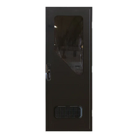 Aussie Traveller 1822x622 Square Top Right Hand Hinge Black DC Door