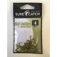 Sure Catch Bronze Baitholder Hook (12 per Pack) - Size 4. 578-HKBHBR/4