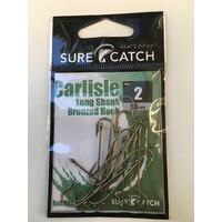 Sure Catch Bronze Carlisle Long Shank (15 per Pack) - Size 2. 578-HKCLSBR/2