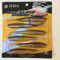 Zerek Soft Plastic Live Flash Minnow Wriggly 110mm (Pack of 6) - 01 Colour.781-LFMW110/01