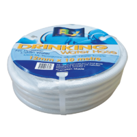 12MM x 10MT ROLL WHITE NON TOXIC REINFORCED WATER HOSE