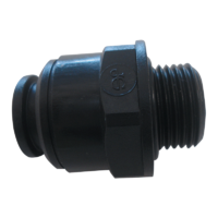 JG 12MM 3/8" STRAIGHT ADAPTER MALE PLASTIC. PM011213E