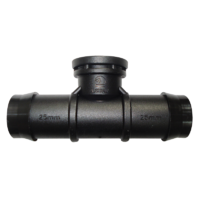 THREADED TEE 25MM BARBED x 1/2" BSP FEMALE. TBF2515