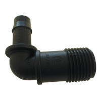 Threaded Elbow 13MM Barbed x 1/2" BSP Male. EBM1315/44885