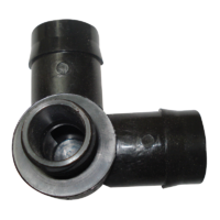 THREADED CORNER ELBOW 25MM BARBED x 1/2" BSP MALE. EBMS2515