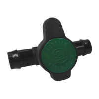 BARBED IN-LINE VALVE 25MM PLASTIC. VB25