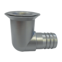 PLASTIC SILVER/GREY 25MM WASTE OUTLET 90 DEGREE. PNP315S