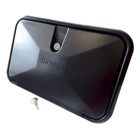 Auxiliary External Recess Shower Unit Black. 0440007